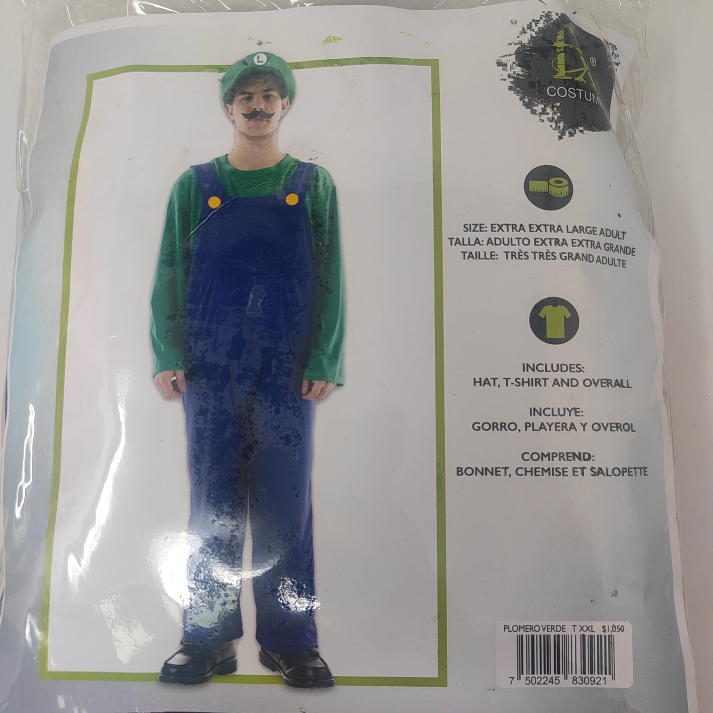 PLOMERO VERDE ADLT XXIII T - XXL