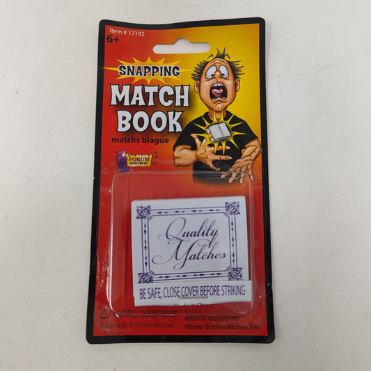 Snapping match book