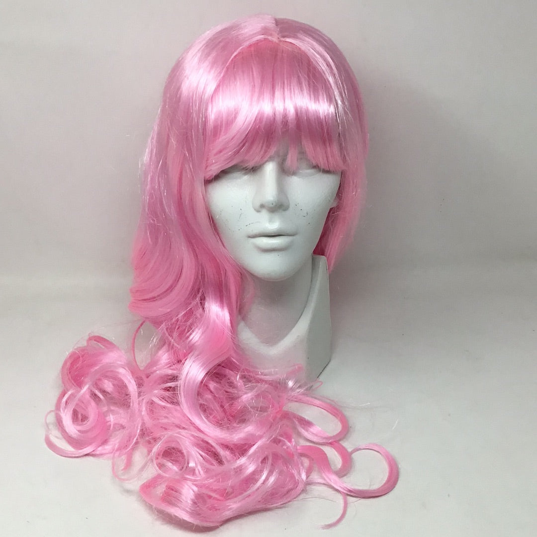 PELUCA LARGA ROSA