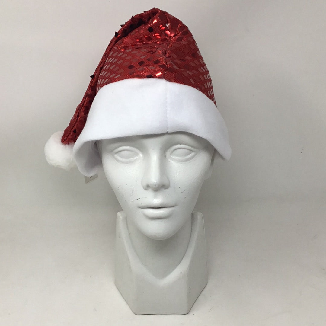 Gorro de santa metalico rojo