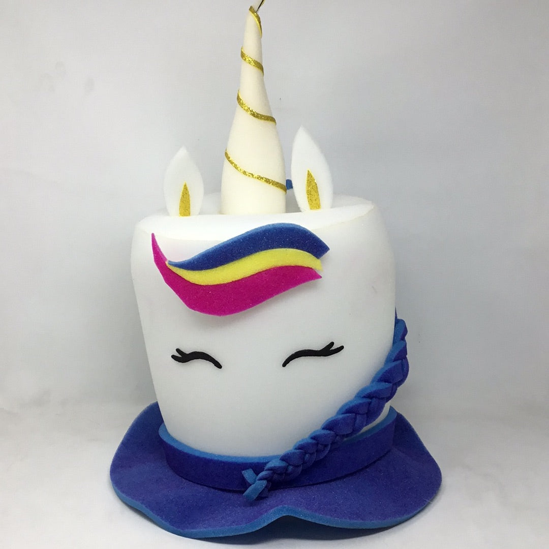 Sombrero espuma unicornio