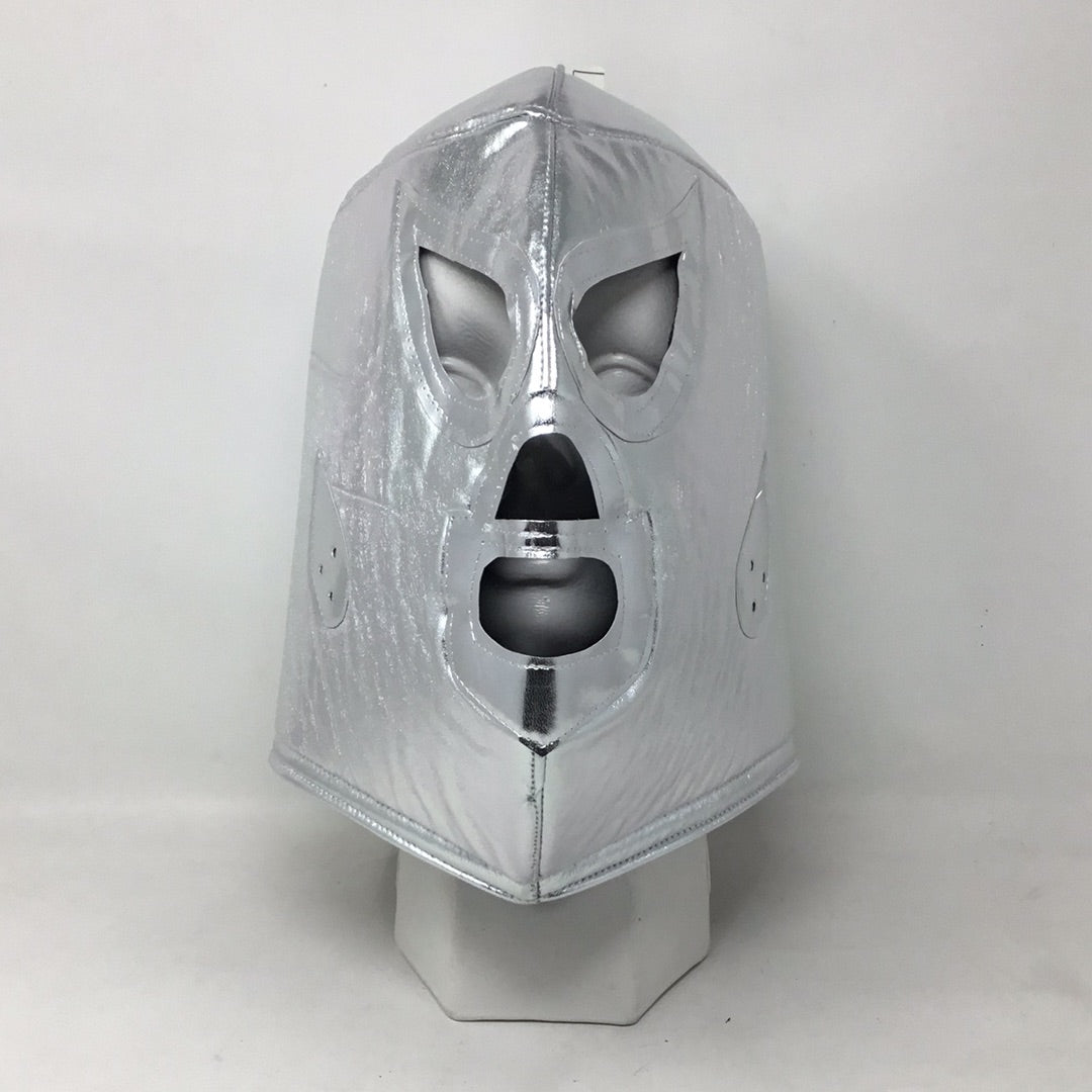 Máscara de luchador plateada