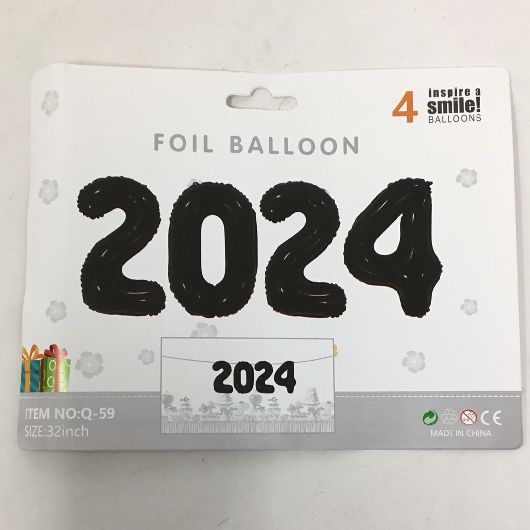 Globo 2024 negro 32”
