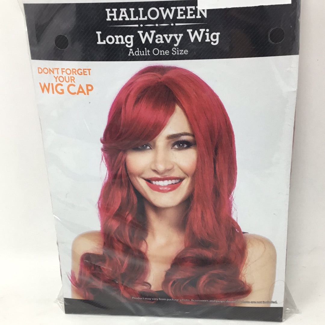 PELUCA LARGA ROJO