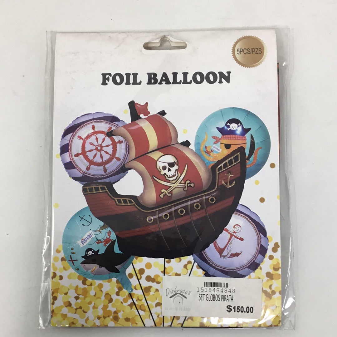 Set de globos piratas