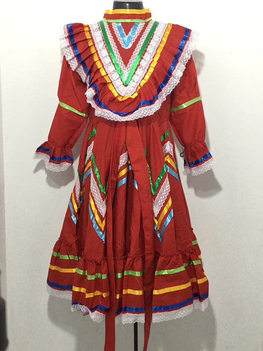 Vestido Jalisco rojo