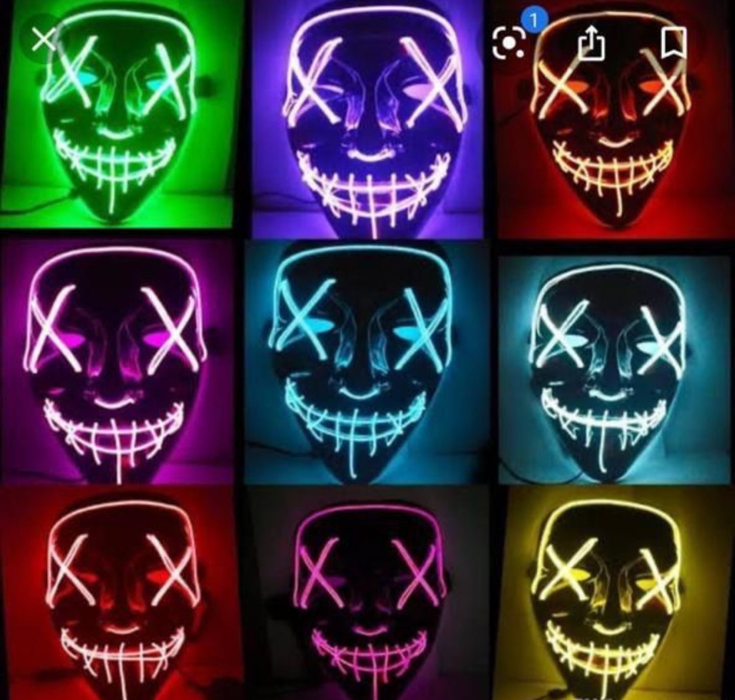 Careta led purga