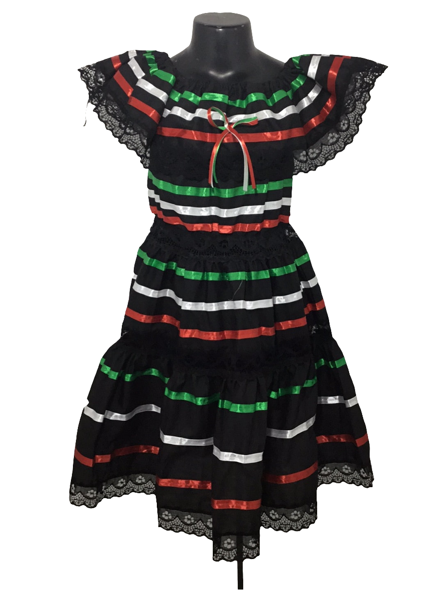 Vestido Tricolor Negro AD