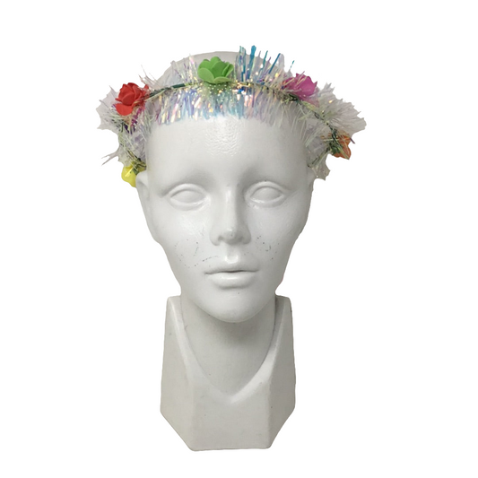 Diadema Flores Luz Colores
