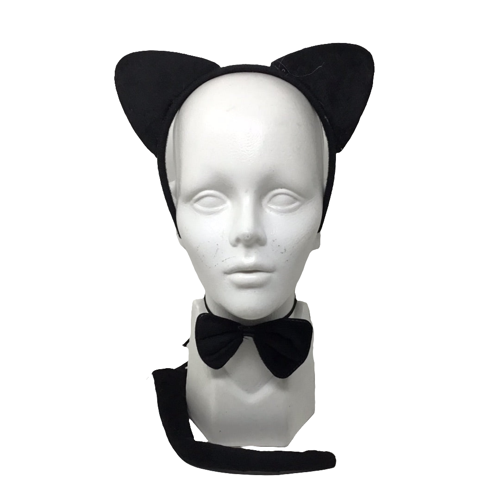 Diadema y cola de gato