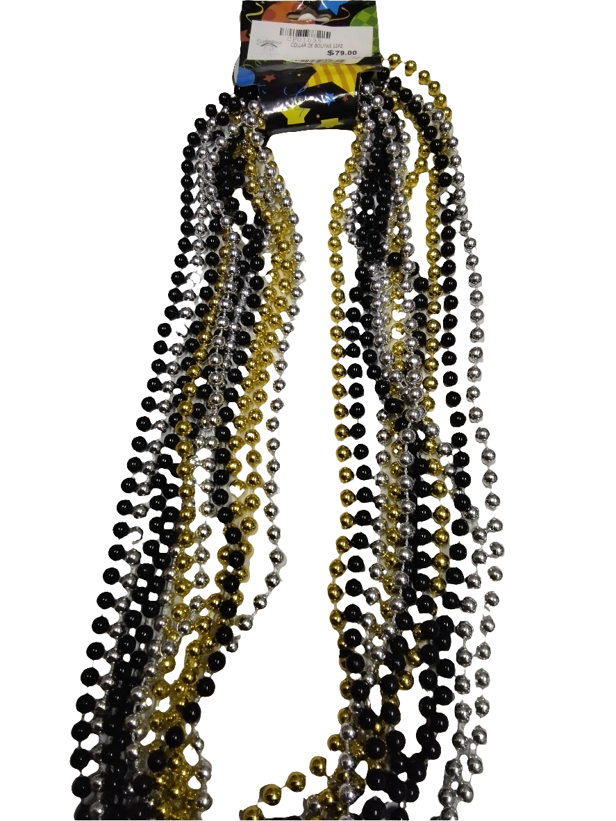 Collar de bolitas 12pz