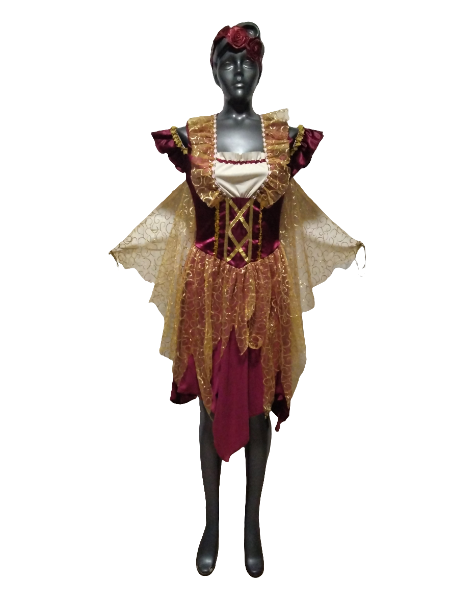 Vestido Medieval Tinto