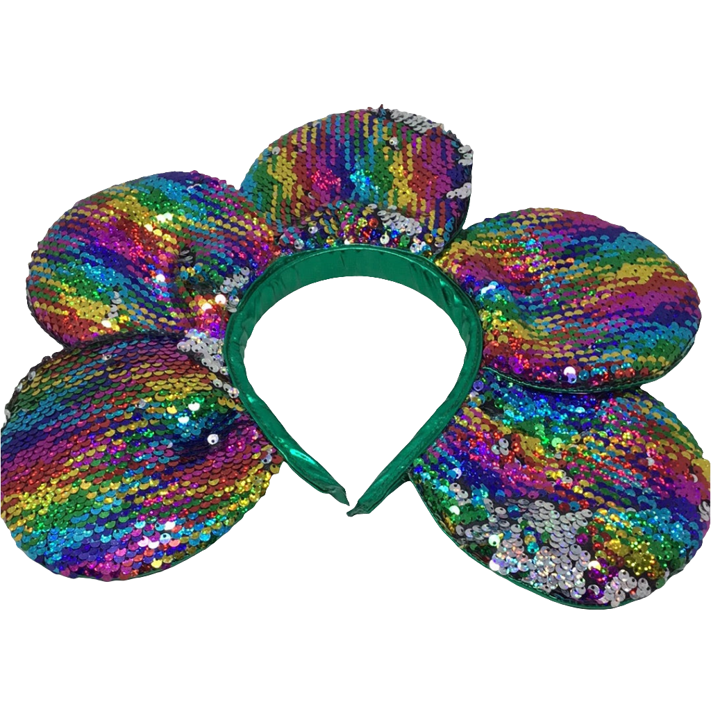 Diadema flor lentejuela