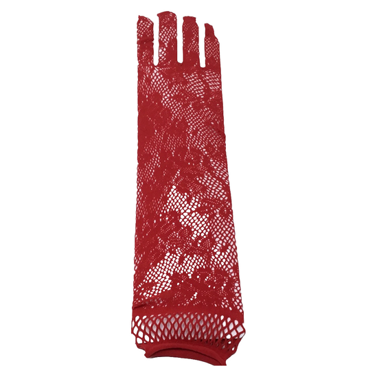 Guantes Largos Malla Calada