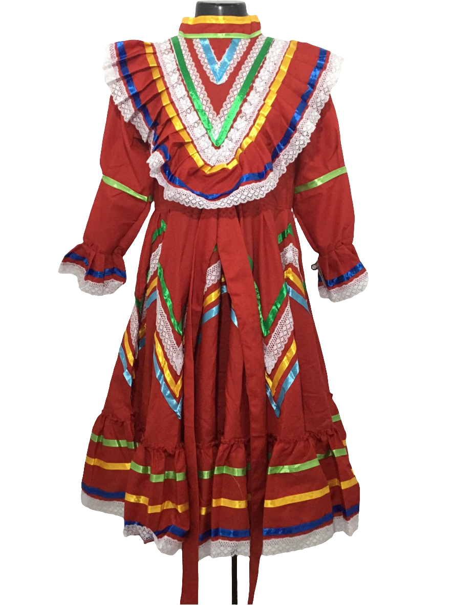 Vestido Jalisco rojo