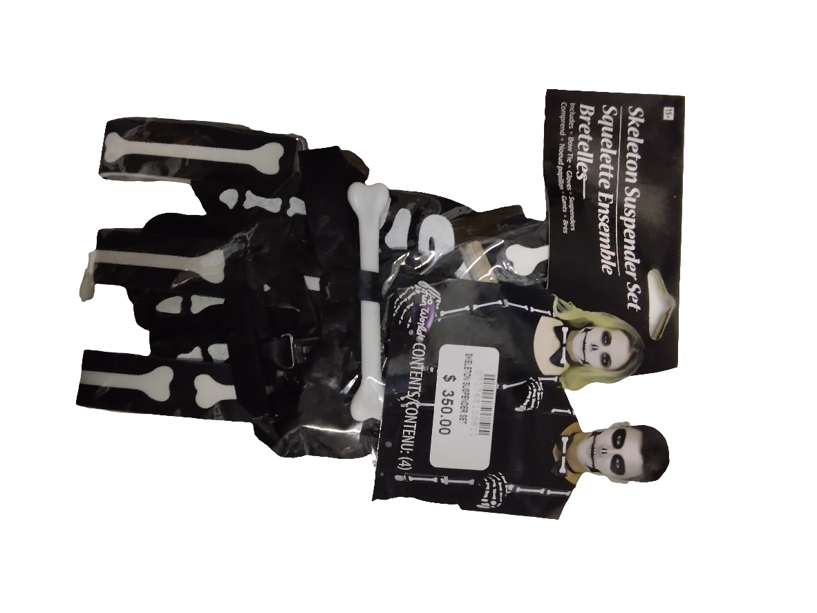 Skeleton suspender set