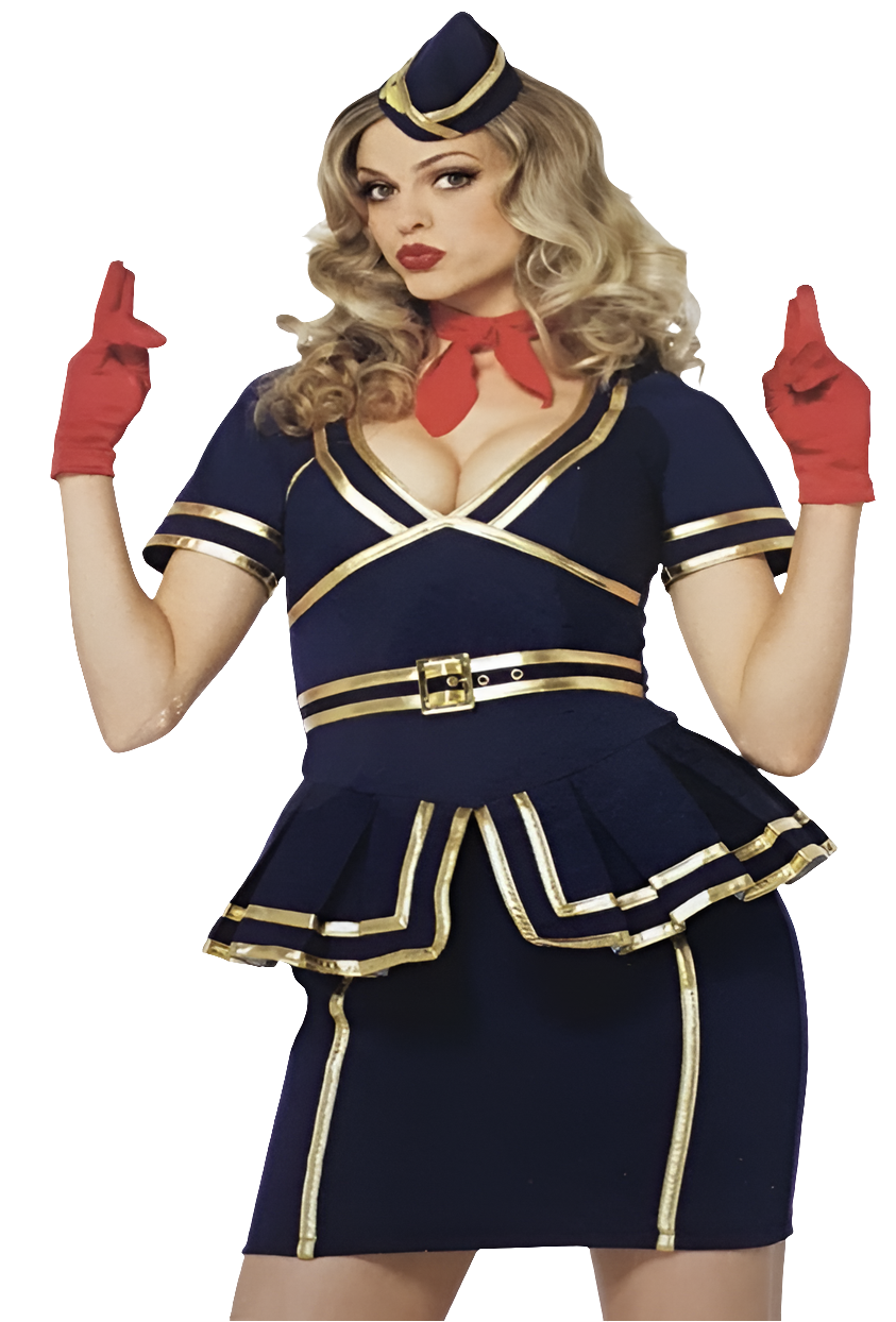 Friendly Skies Flight Attendant AD