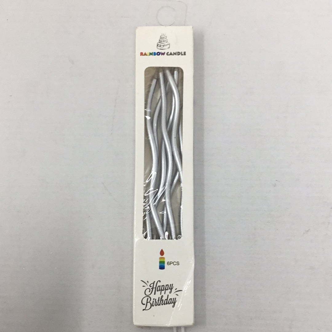 Velas espiral metalicas 6pz