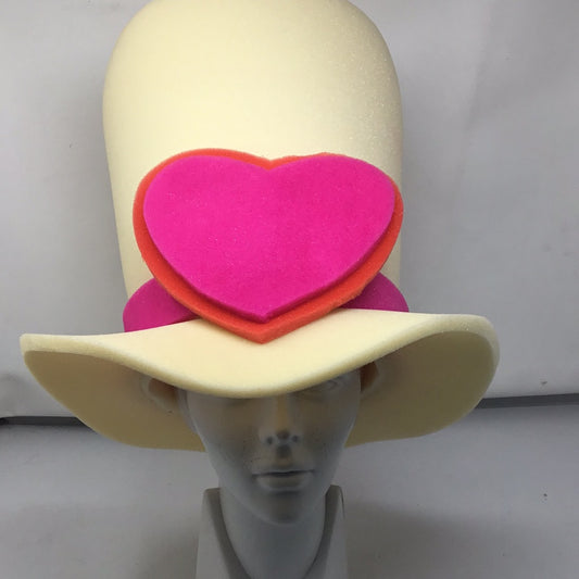 Sombrero espuma corazon