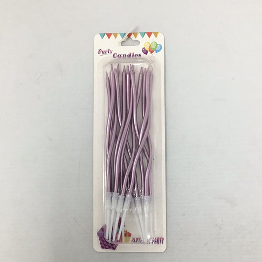 Velas espiral metalicas 12pz