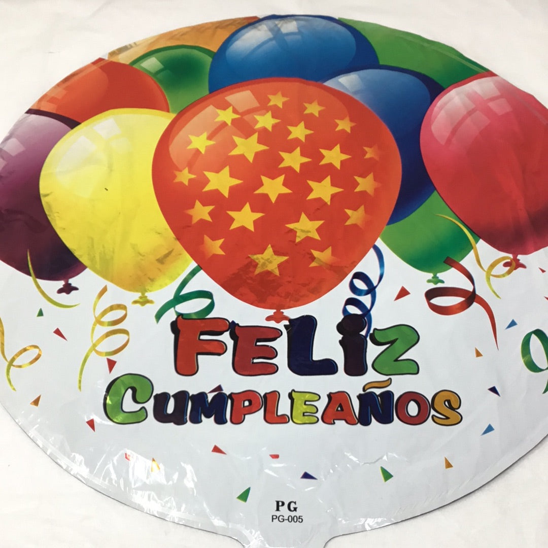 Globo cumpleaños blanco globos