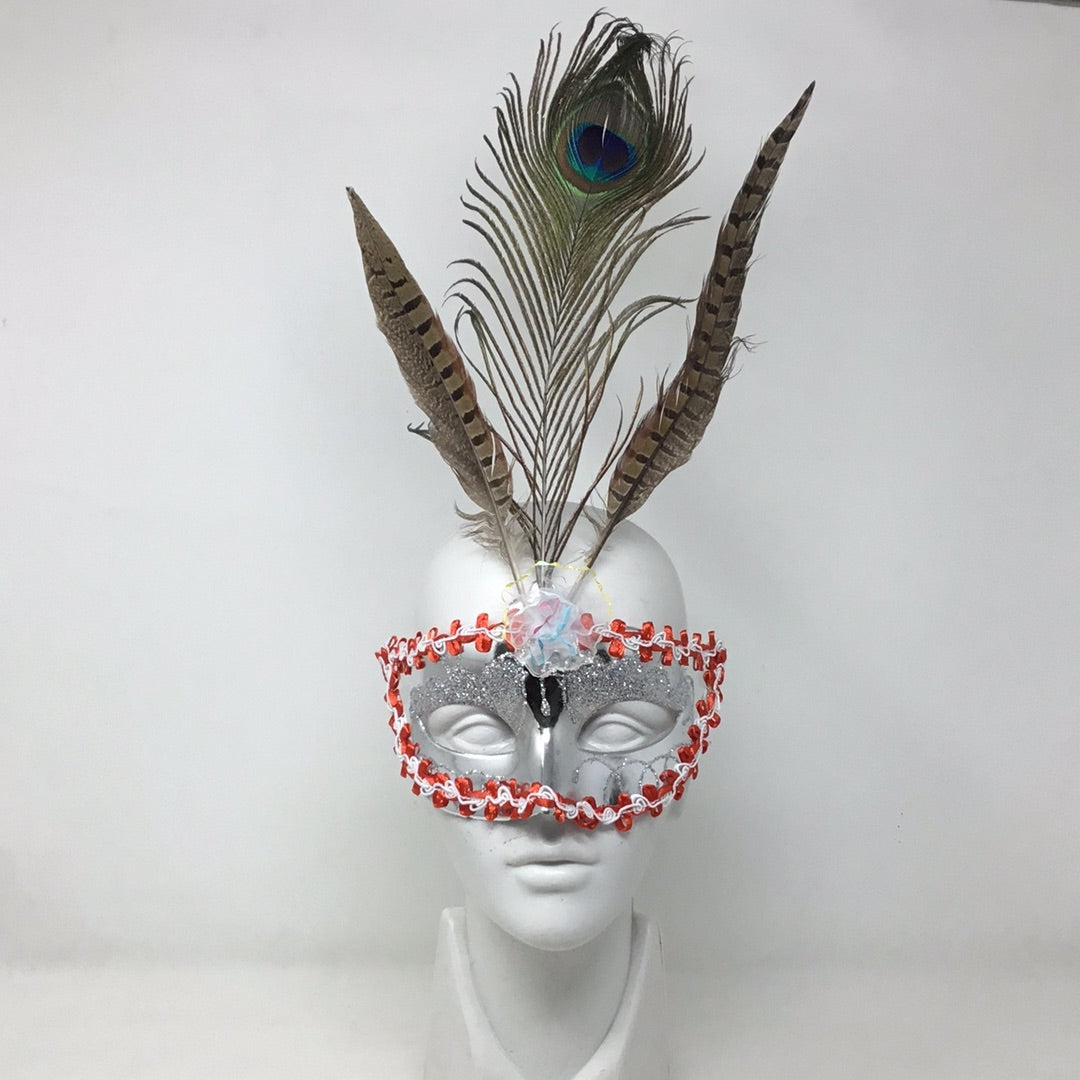 Antifaz pavo real