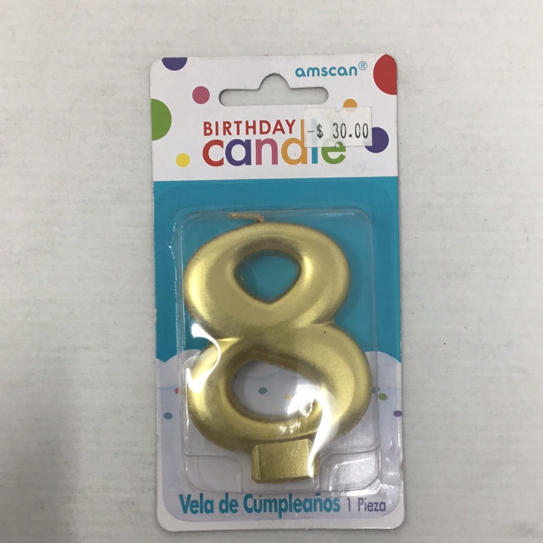 Velas numero amascan