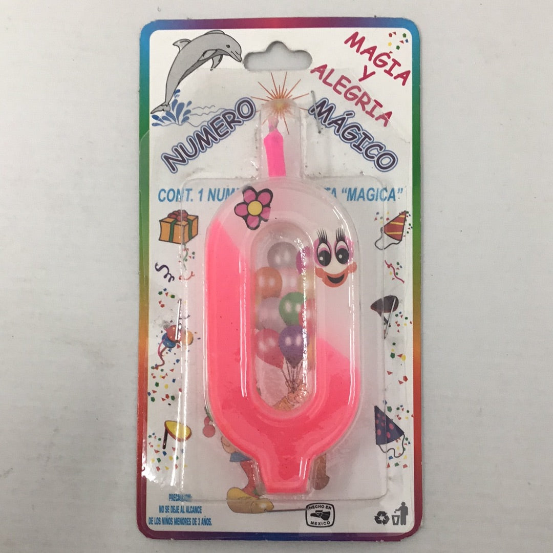 Velas numero bicolor ec