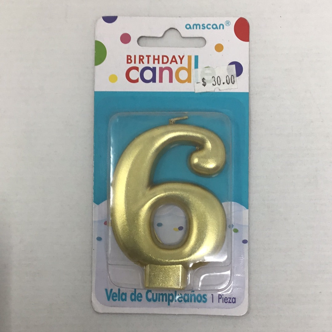 Velas numero amascan