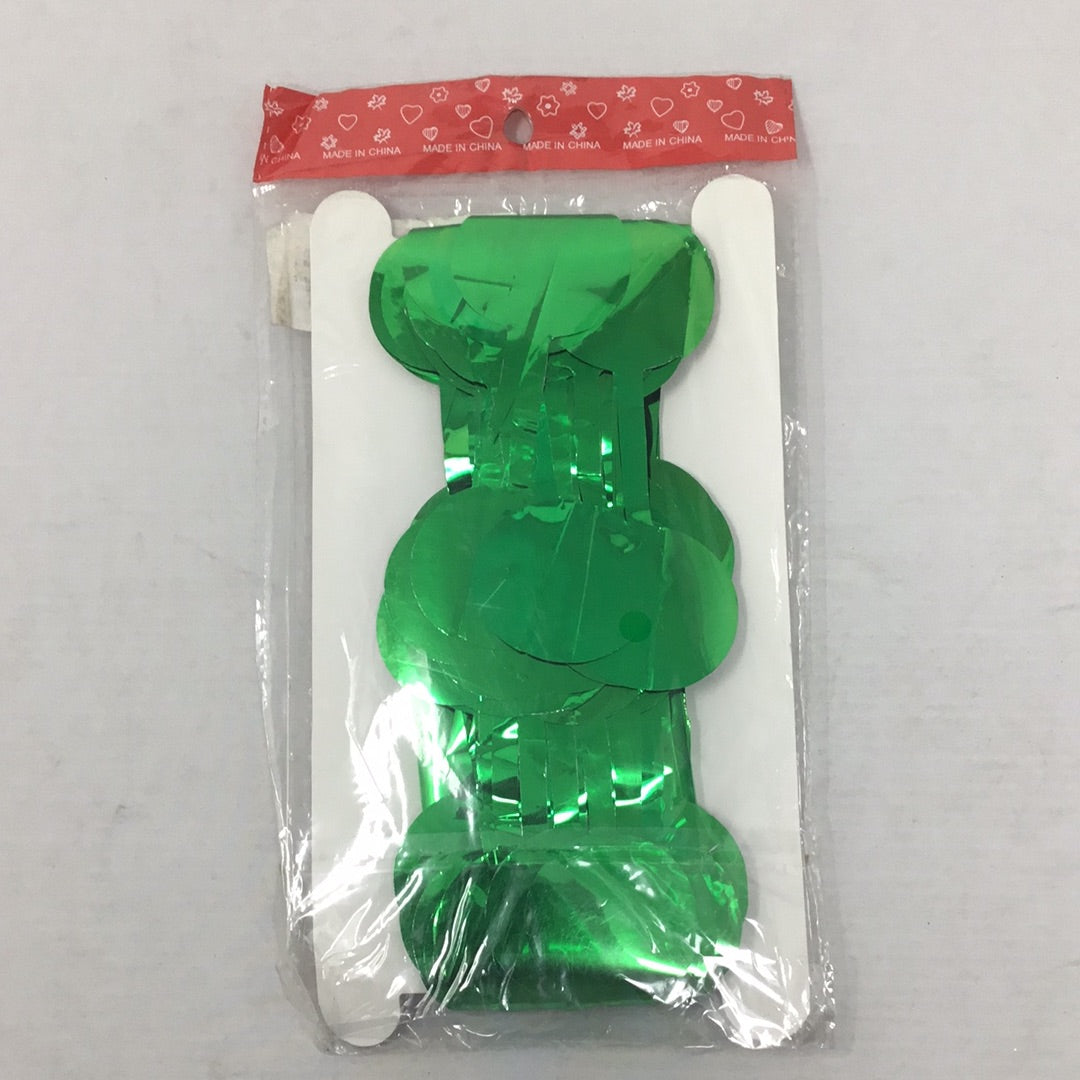 Cortina fiesta círculo verde