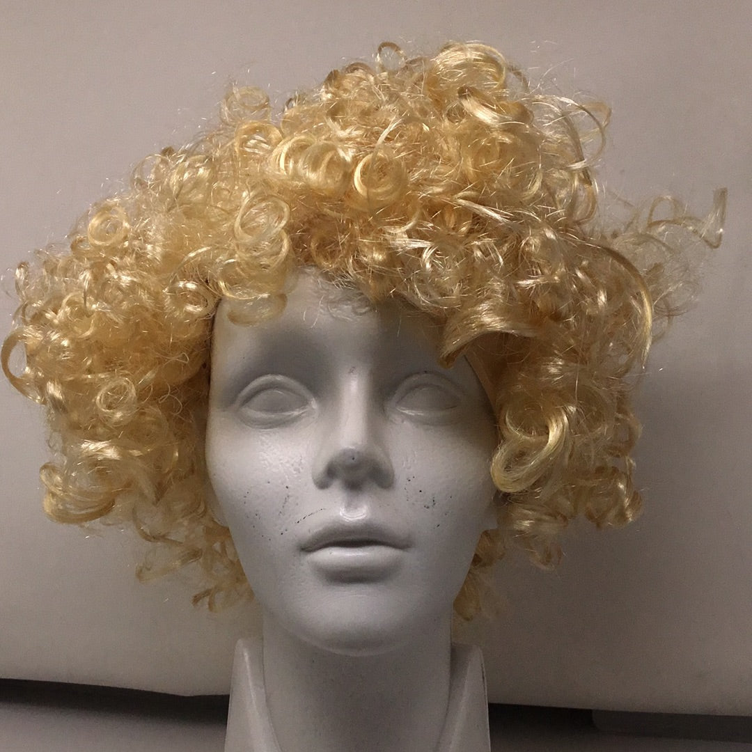 Peluca afro rubia