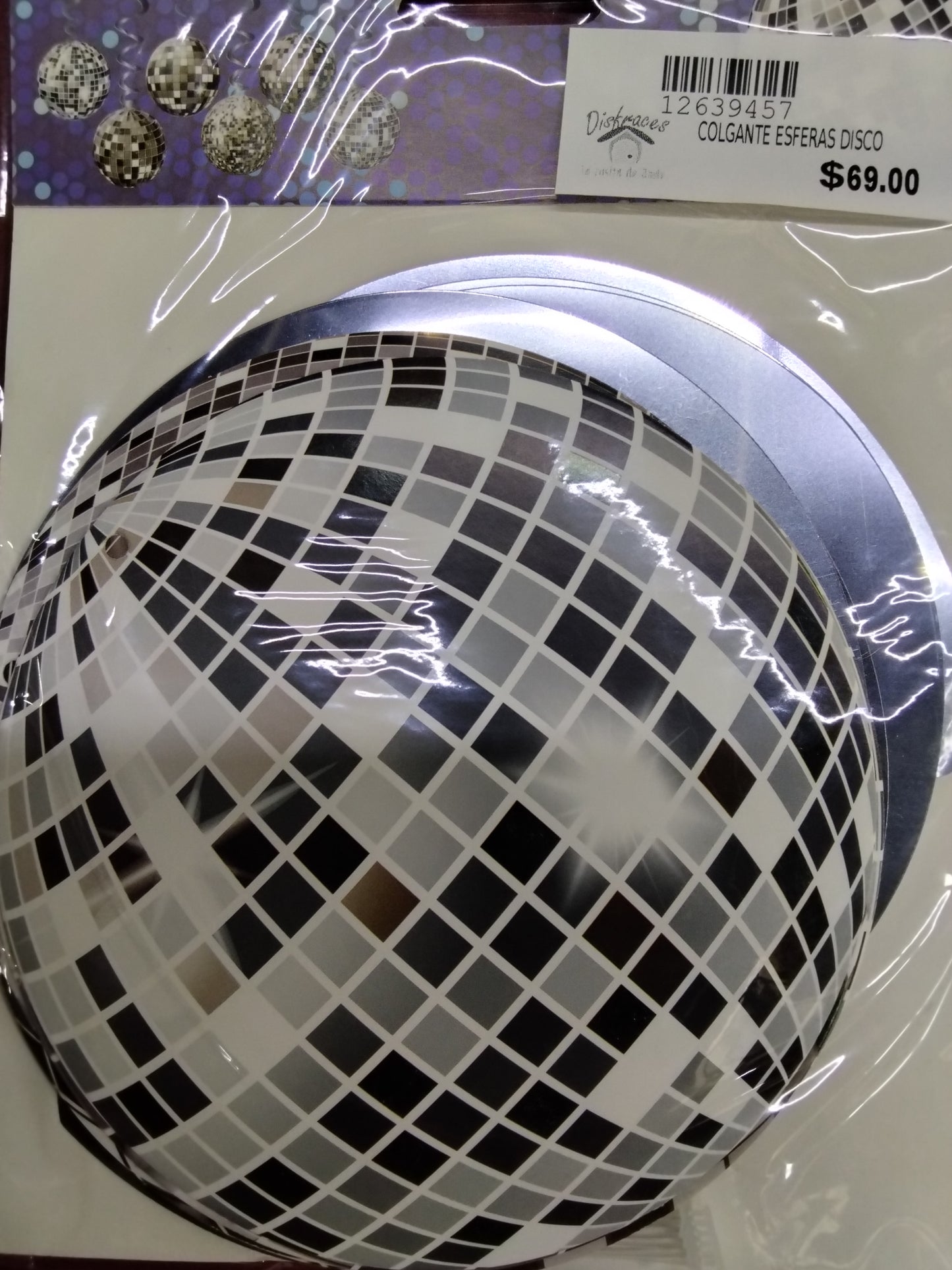 Colgante esfera disco
