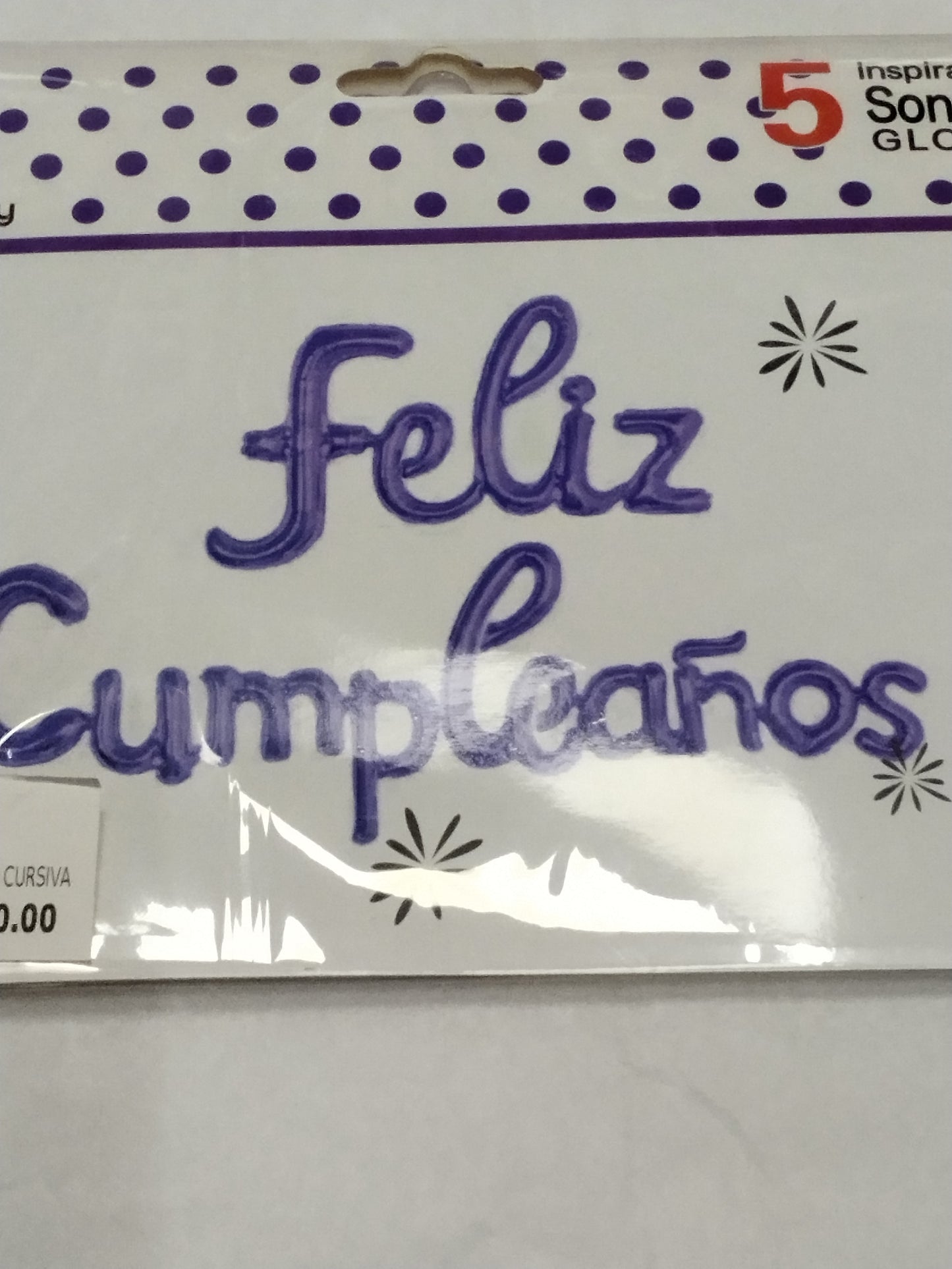 Globo feliz cumpleaños cursi