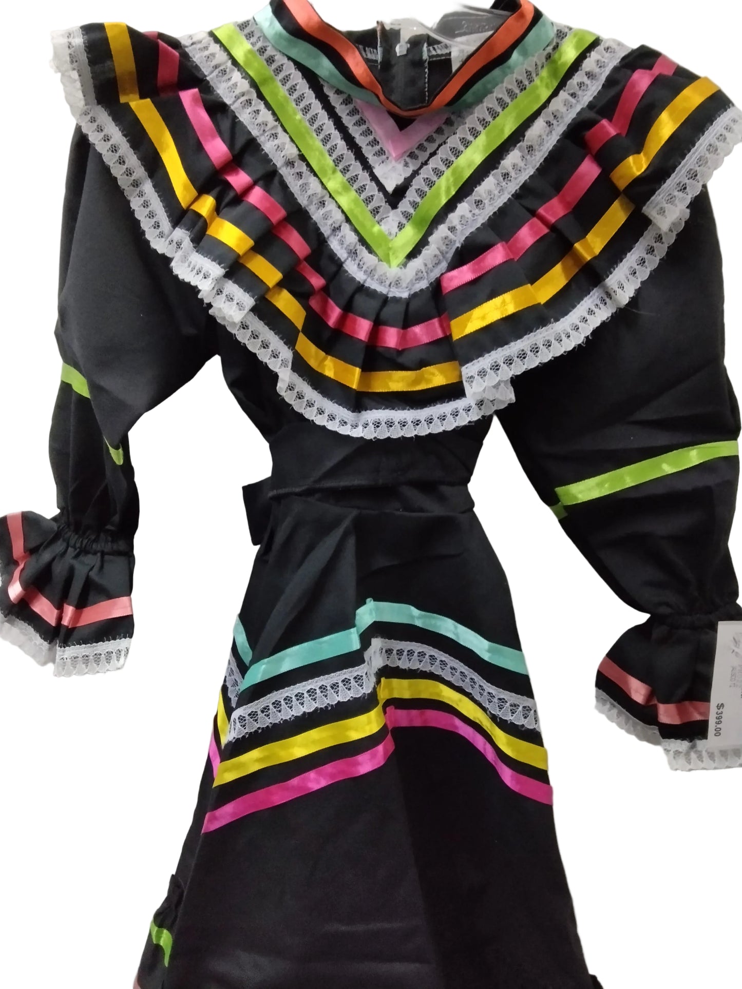 vestido jalisco negro