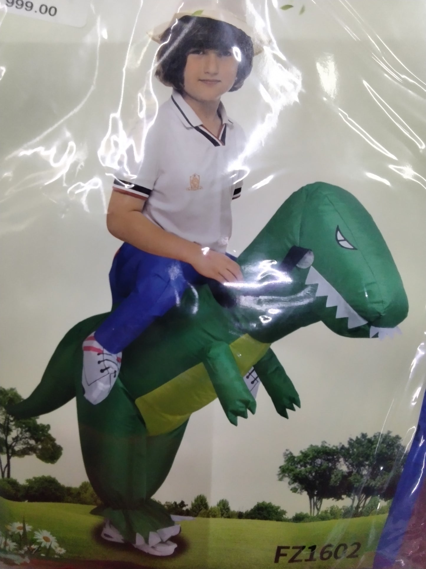 Inflable dino niño