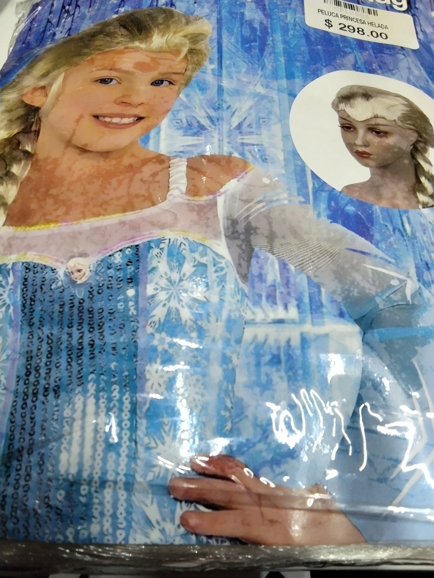 Peluca princesa helada