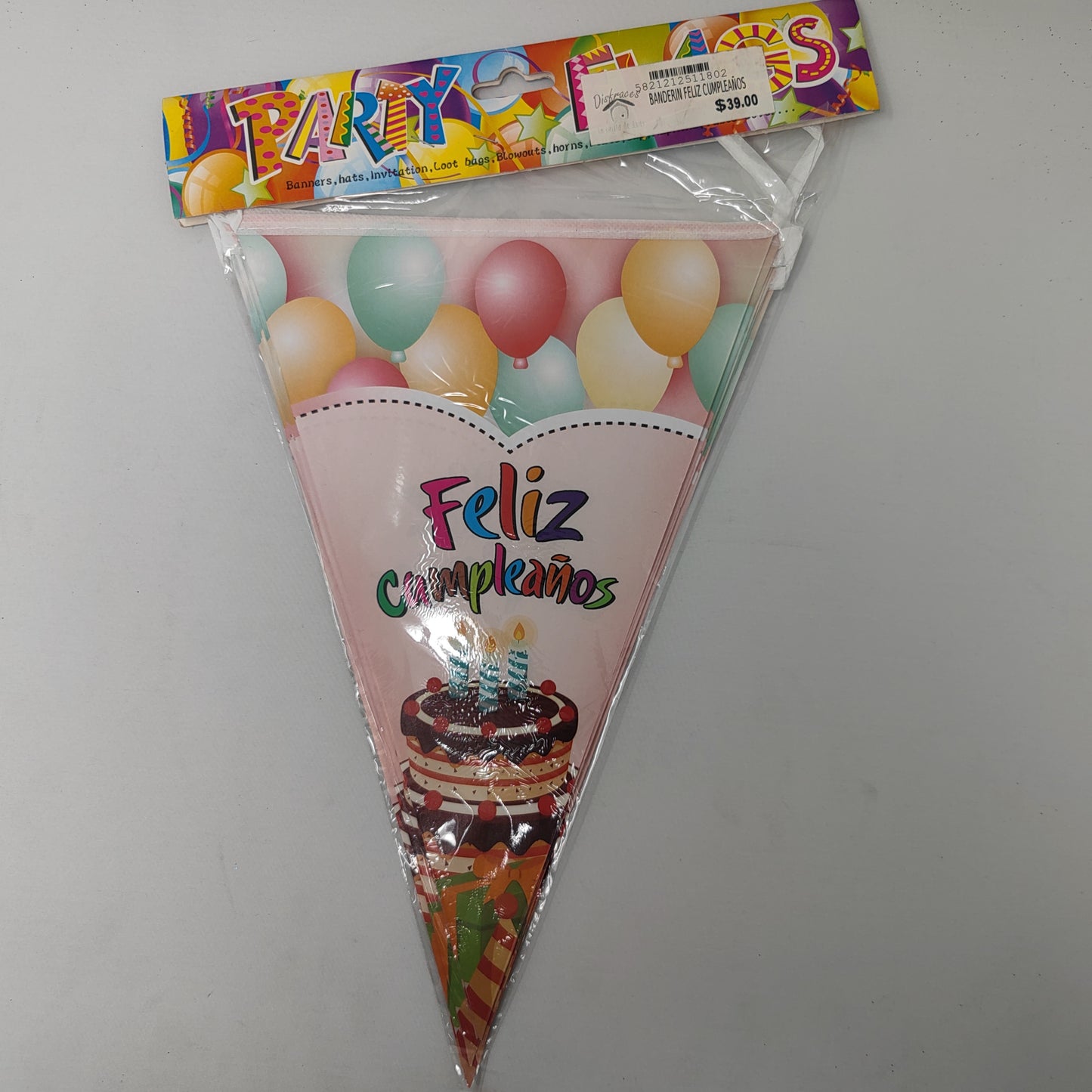 Banderin feliz cumpleaños