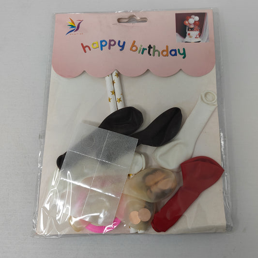 Topper pastel globos 7pza