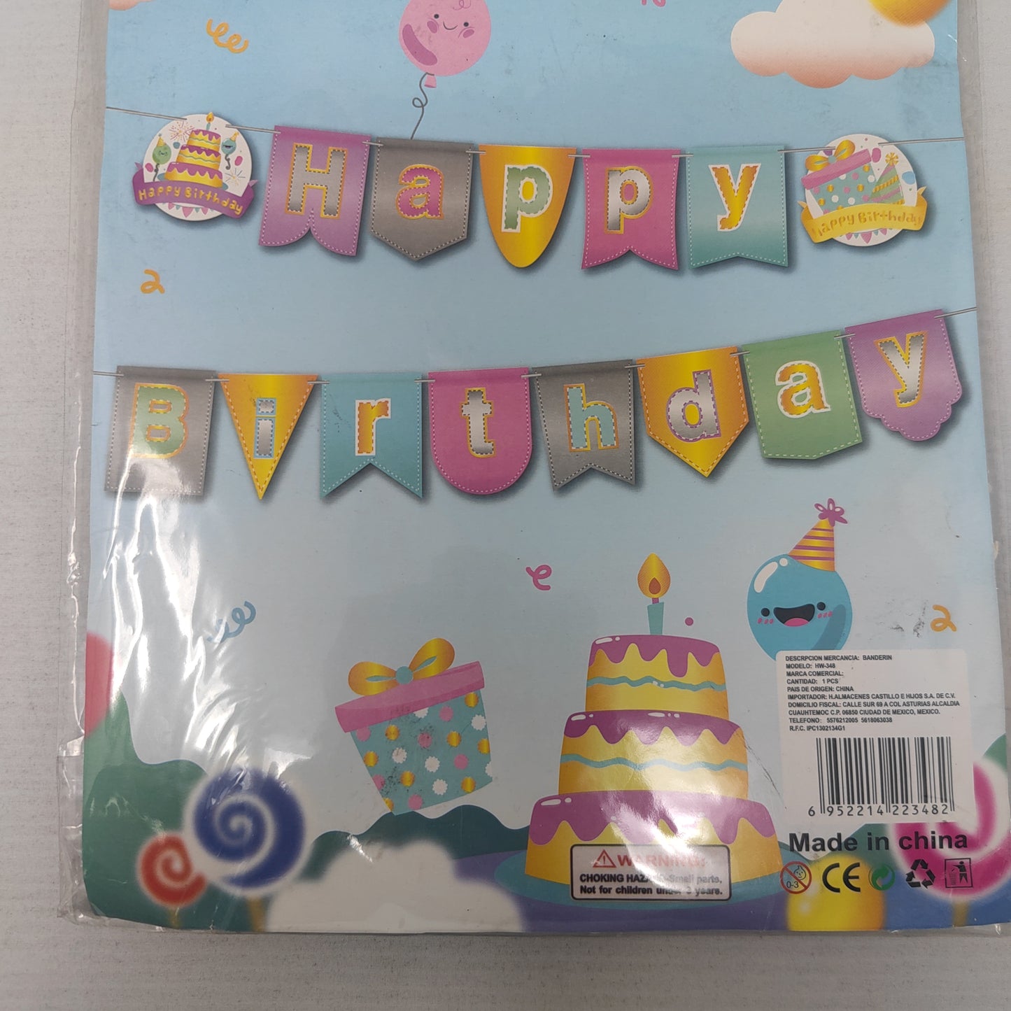 Letrero happy pastel