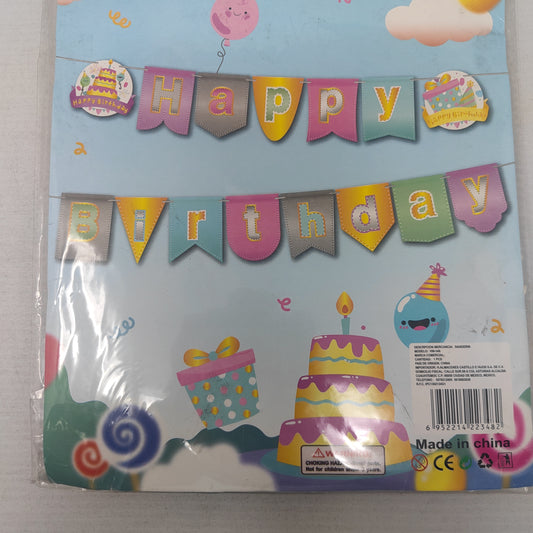 Letrero happy col pastel