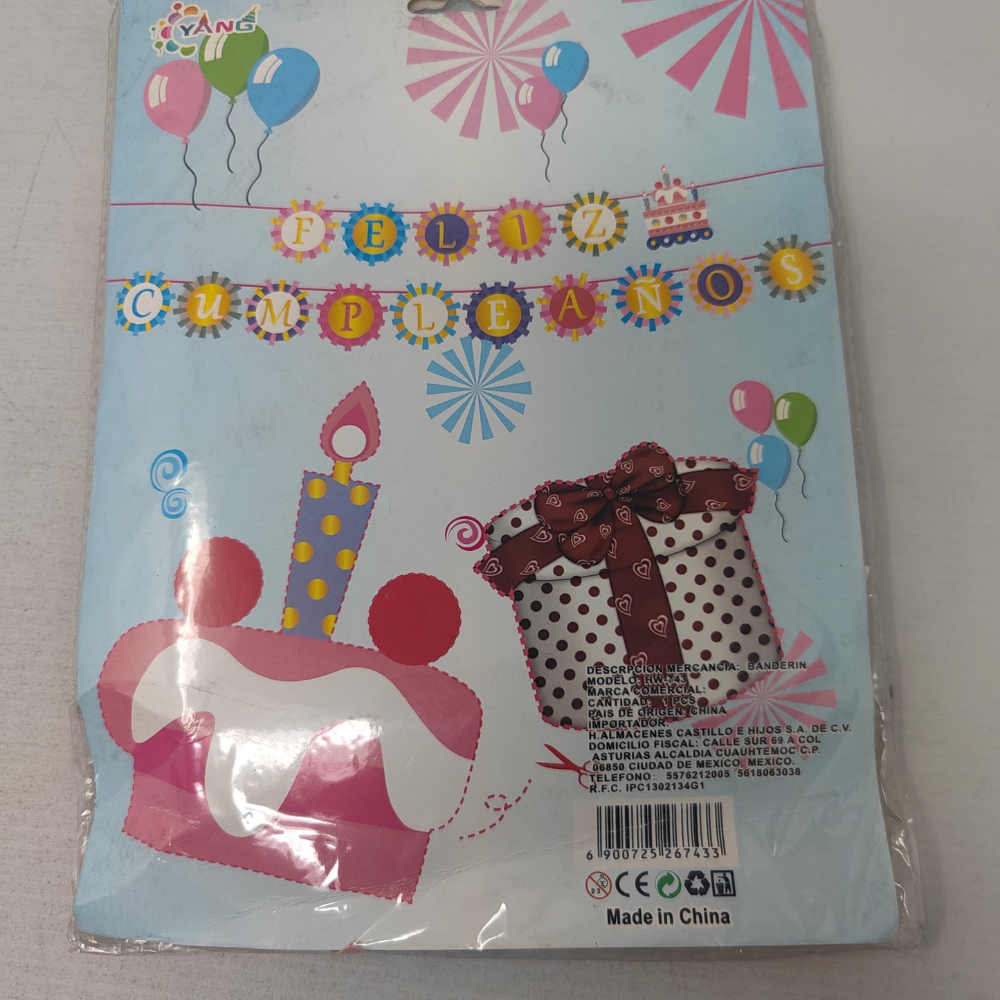 Letrero banderin circulo