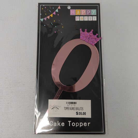 Topper numeo brillitos