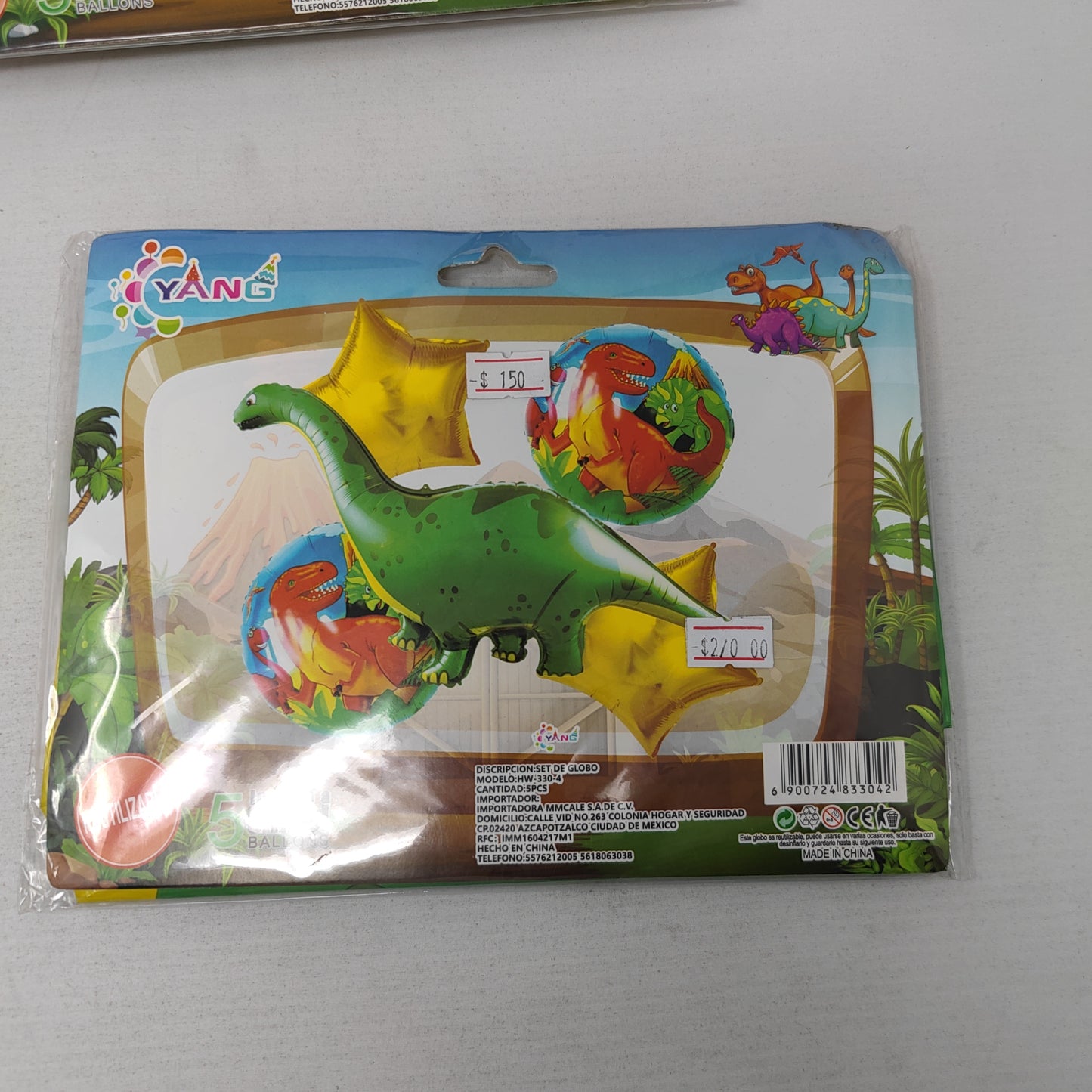 Kit dino globo