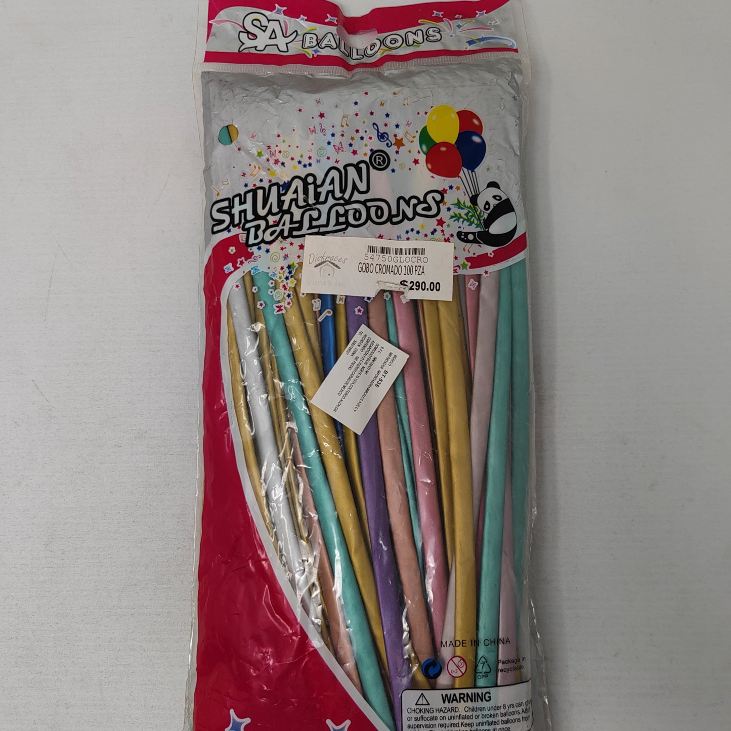 Globo cromado 100pz