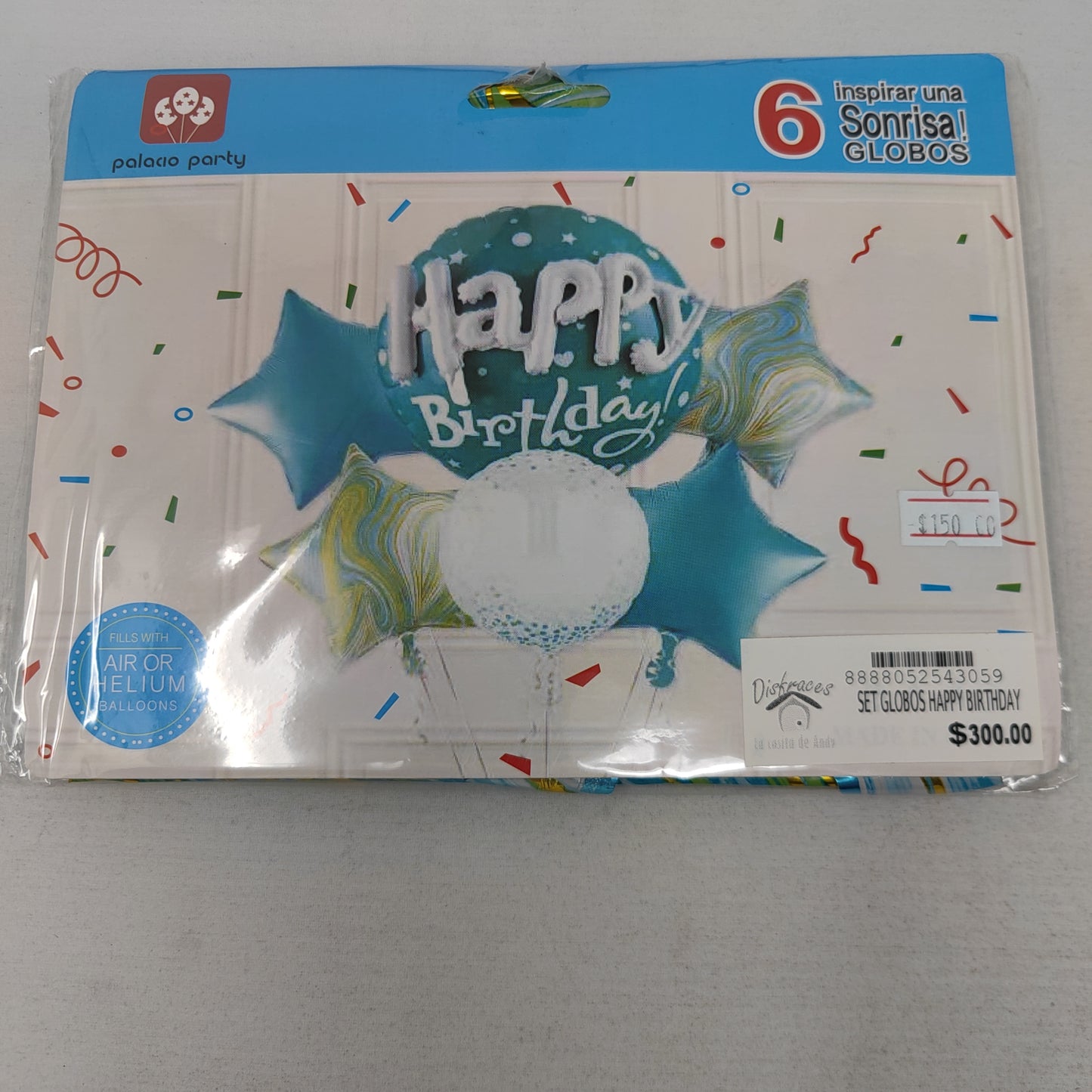 Set globos happy birthday