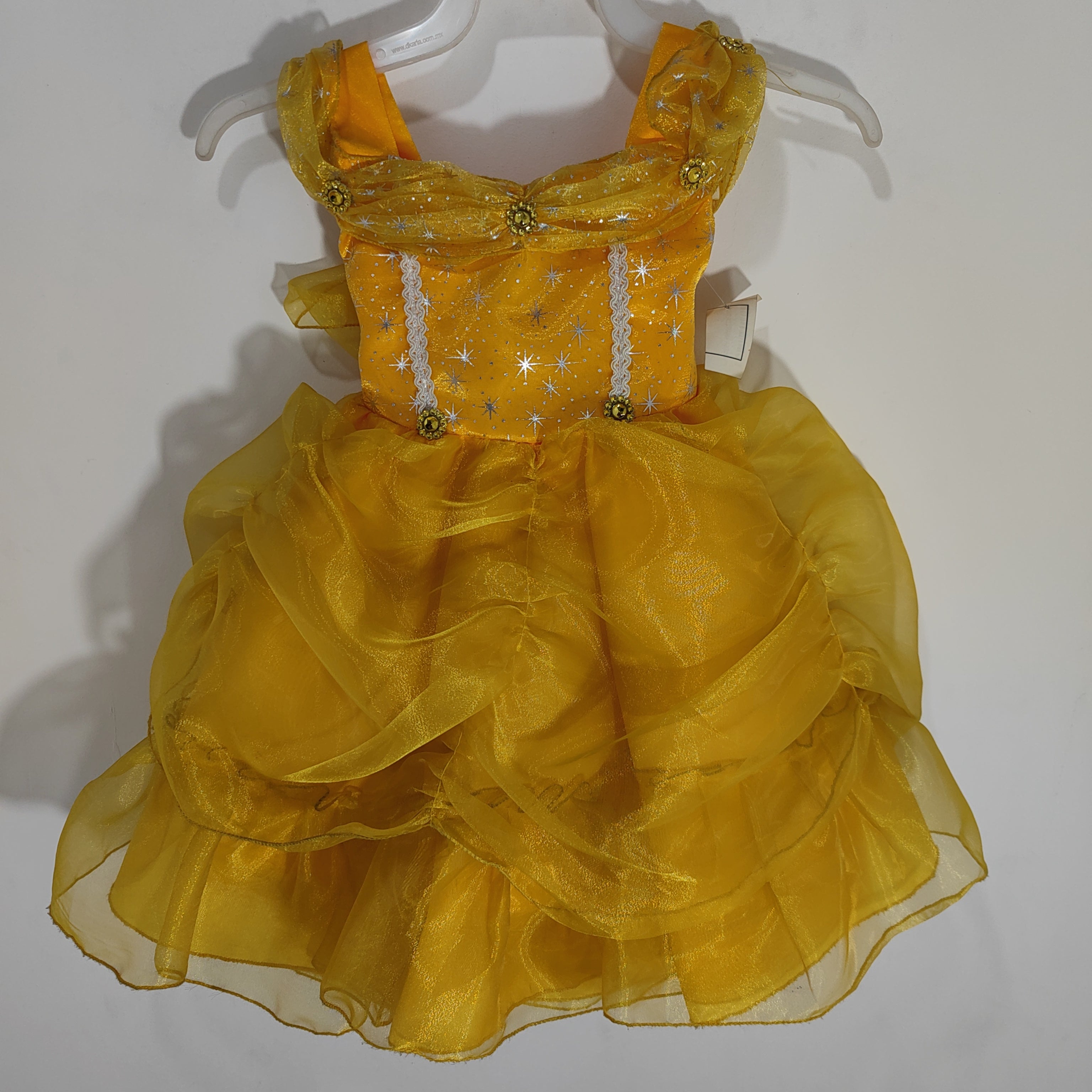 Vestido De Camarera O Disfraz De Princesa Amarillo Para Mujer - Incluye Delantal, Tallas XS A XXXL, Poliéster De Calidad
