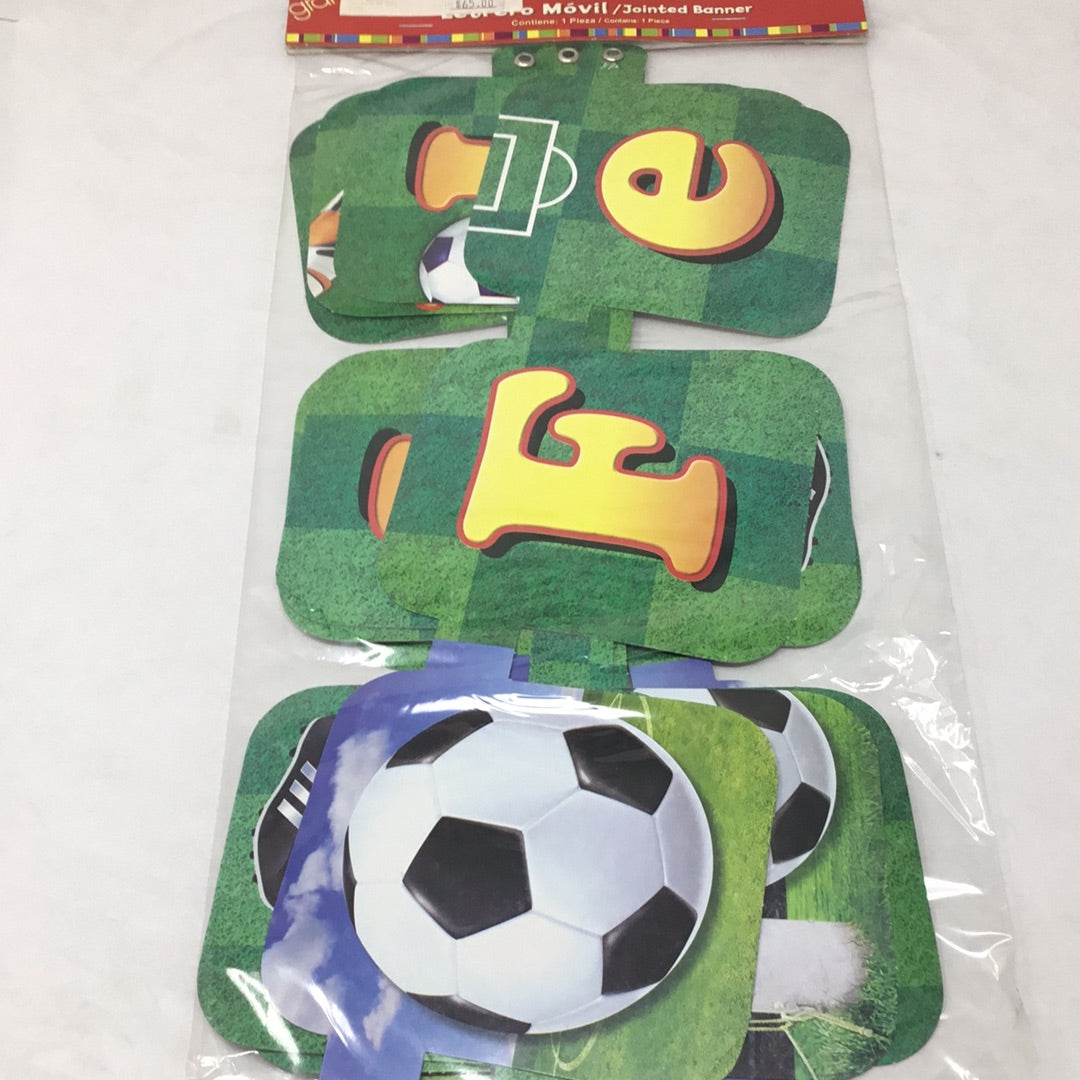 Letrero feliz futbol