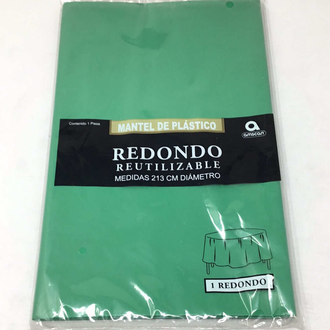 Mantel plastico redondo