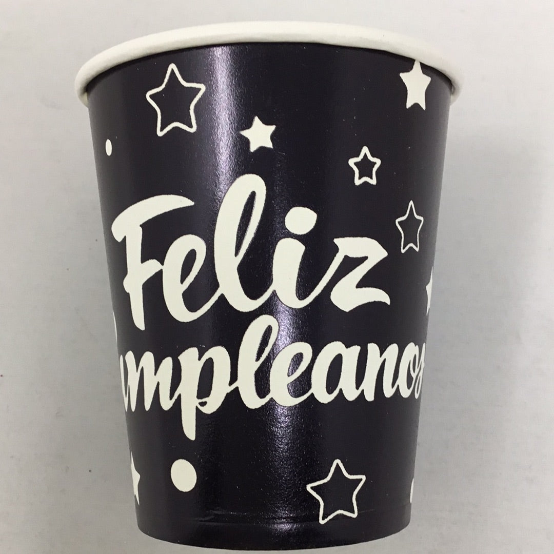 Vaso papel metalico 10pz