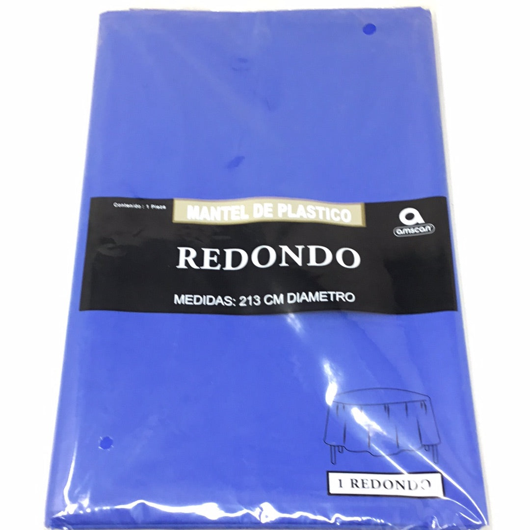 Mantel plastico redondo
